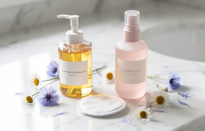 Étape 1 : retirer le maquillage des yeux avec douceur